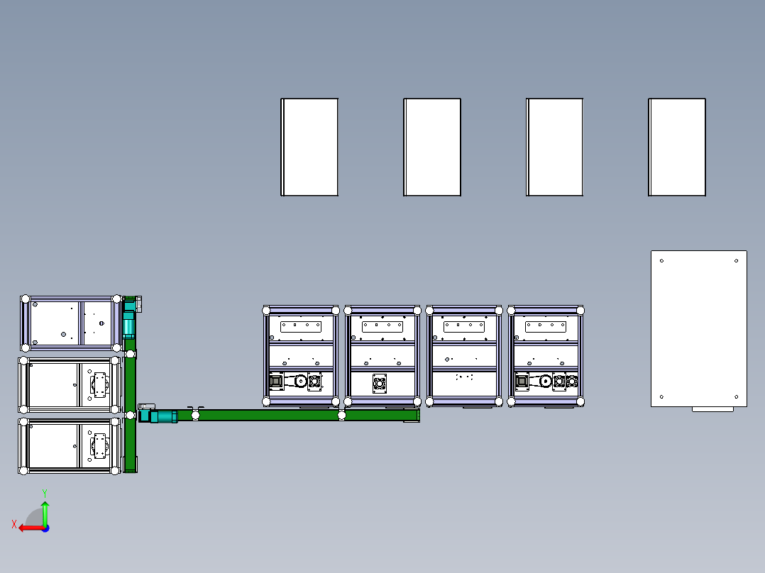 生产线自动焊接机后视图
