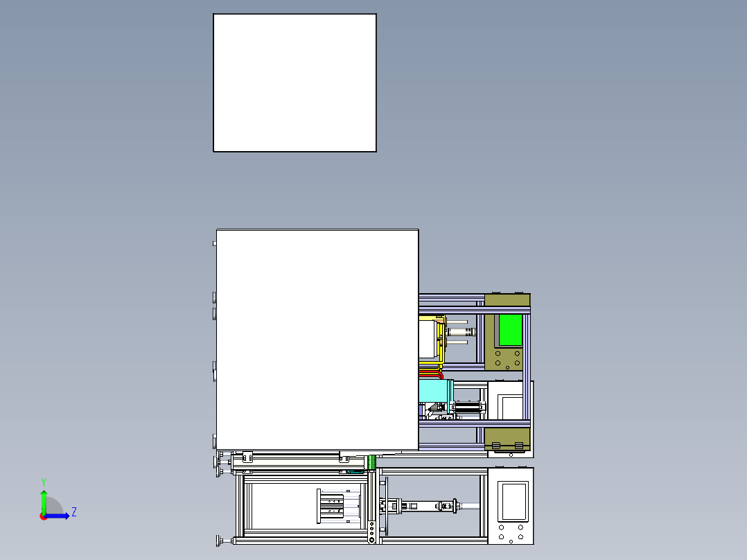 生产线自动焊接机左视图