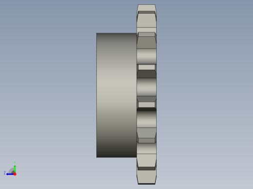 08A系列传动链轮工艺孔链轮DSCB08AB-15右视缩略图