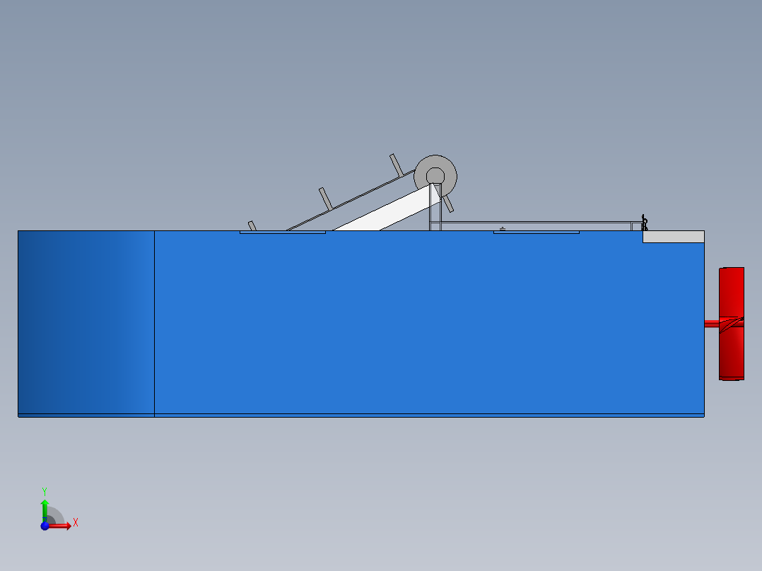 水面垃圾收集船图纸--1626104-100前视图