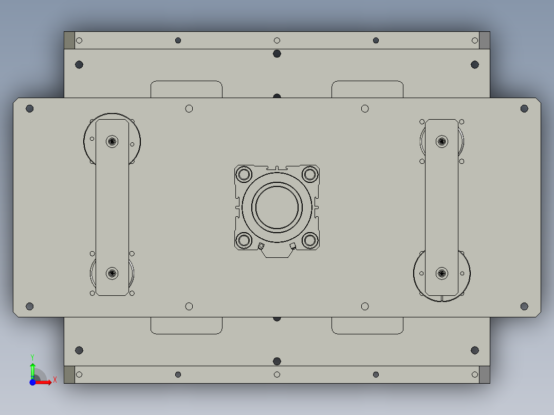 SAPMMZ01-09830顶升定位装配前视图
