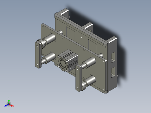 SAPMMZ01-09830顶升定位装配正等轴测缩略图