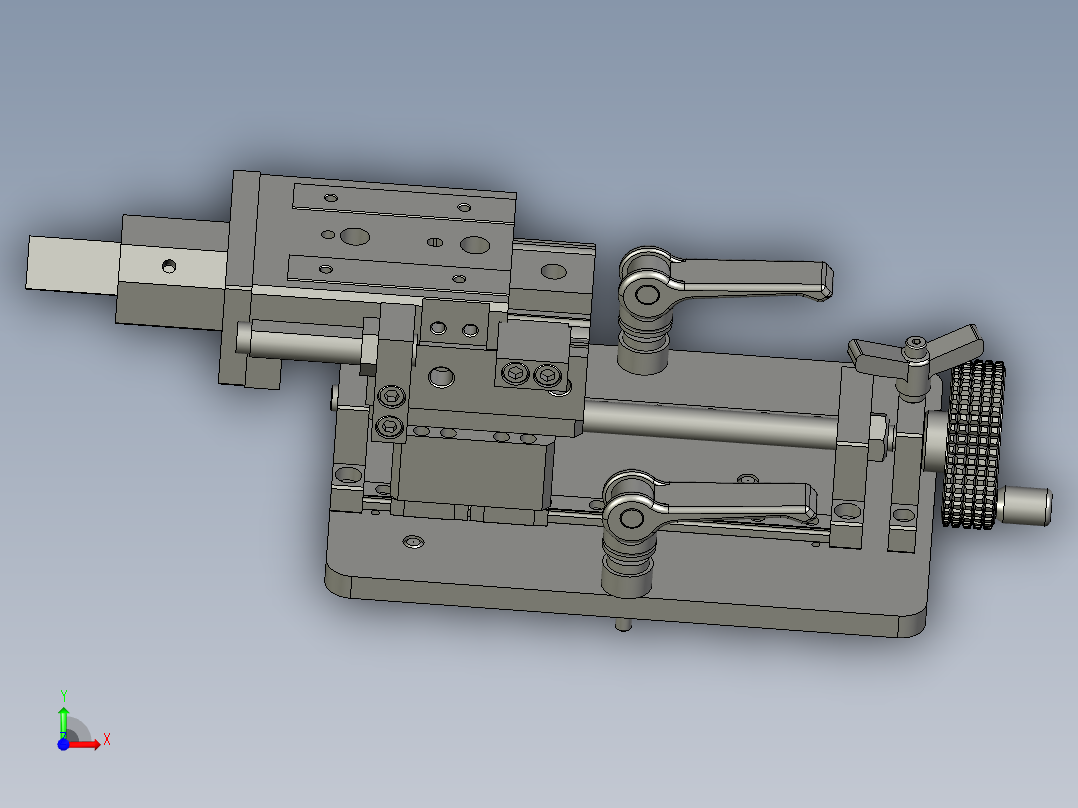 45度切割组合件(1)前视图