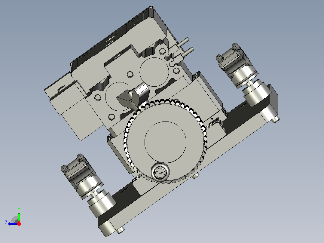 45度切割组合件(1)右视图