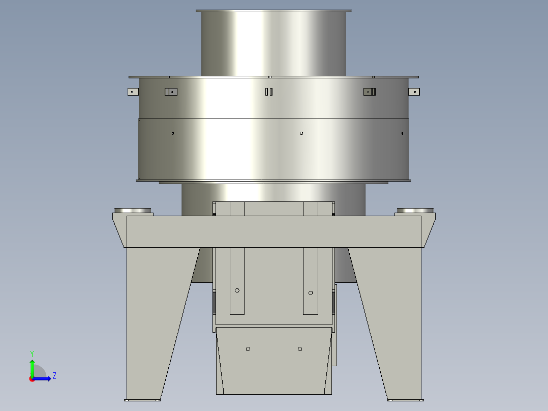 炉渣石英砂碎石机左视图