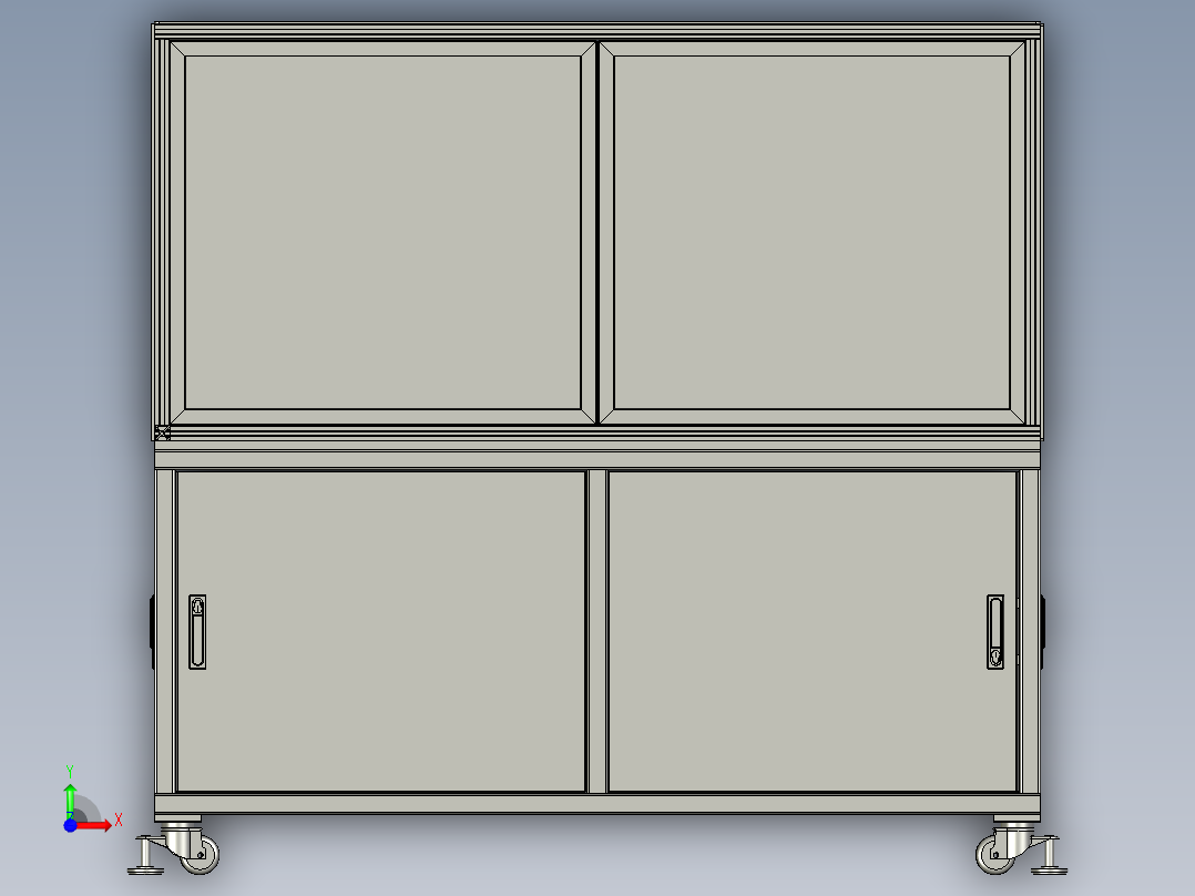 防止偏移的塑料压盖机前视图