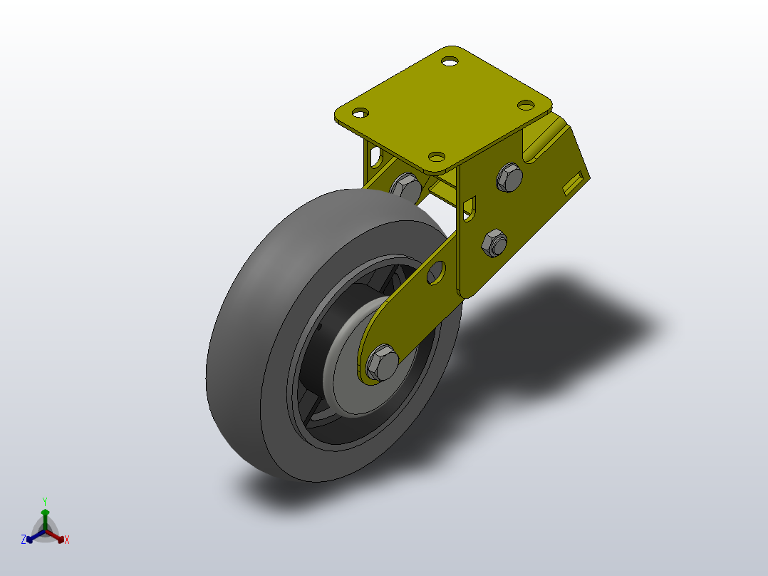 G14-02-150-312B减震轮[G14-02-200-312B]主视图