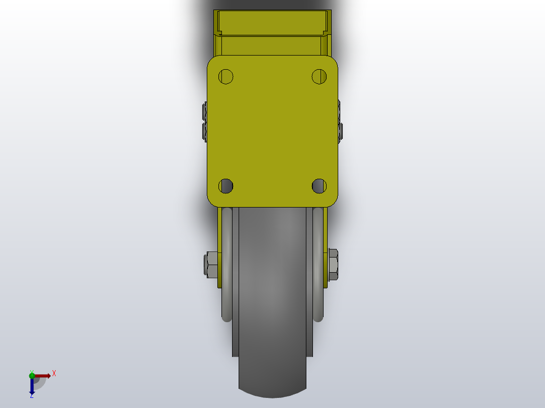 G14-02-150-312B减震轮[G14-02-200-312B]俯视图