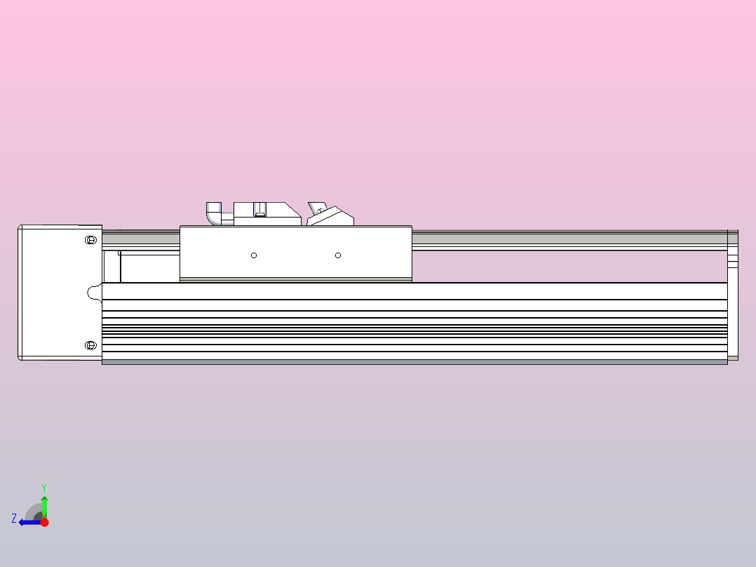 日规模组半封闭丝杆TPA-HNR-105D-1610C-L100-ML-Y-P40-N3右视图