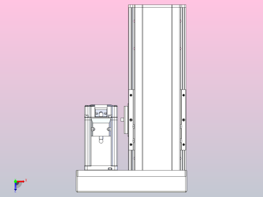 日规模组半封闭丝杆TPA-HNR-105D-1610C-L100-ML-Y-P40-N3俯视缩略图