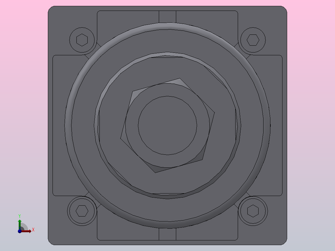 SIJ双轴复动行程可调型气缸SIJ50×100-S-CS1U1前视图