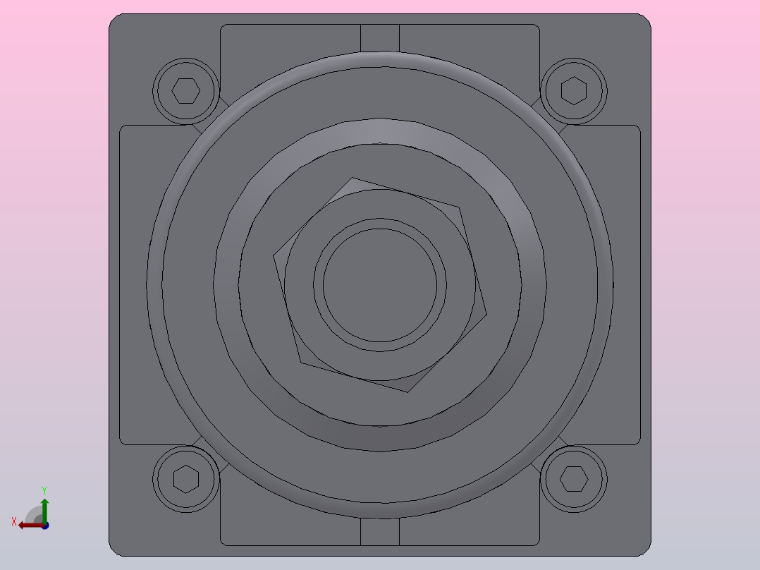 SIJ双轴复动行程可调型气缸SIJ50×100-S-CS1U1后视图