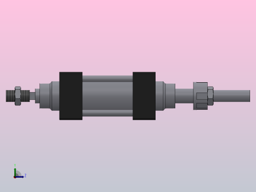 SIJ双轴复动行程可调型气缸SIJ50×100-S-CS1U1左视缩略图
