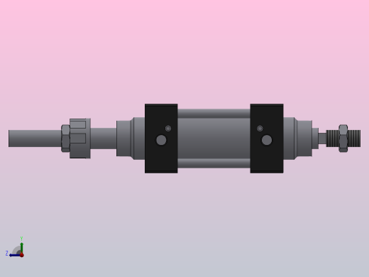 SIJ双轴复动行程可调型气缸SIJ50×100-S-CS1U1右视缩略图