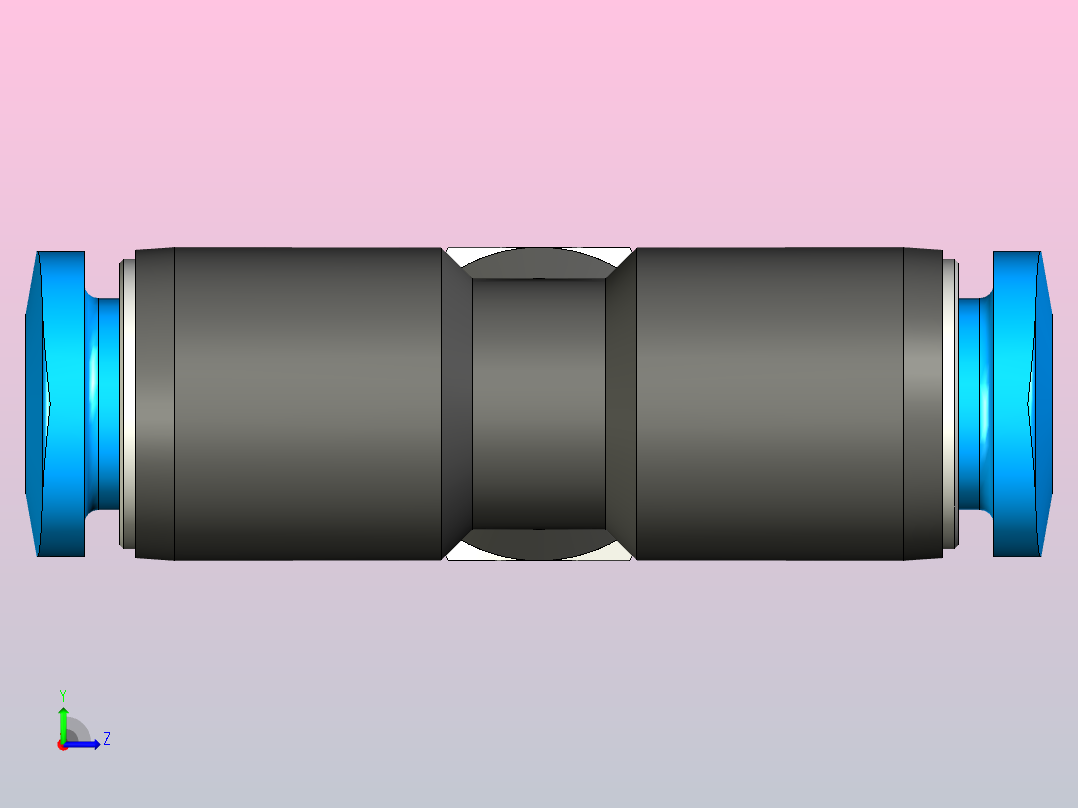 快插接头QSMT-M3-4左视图