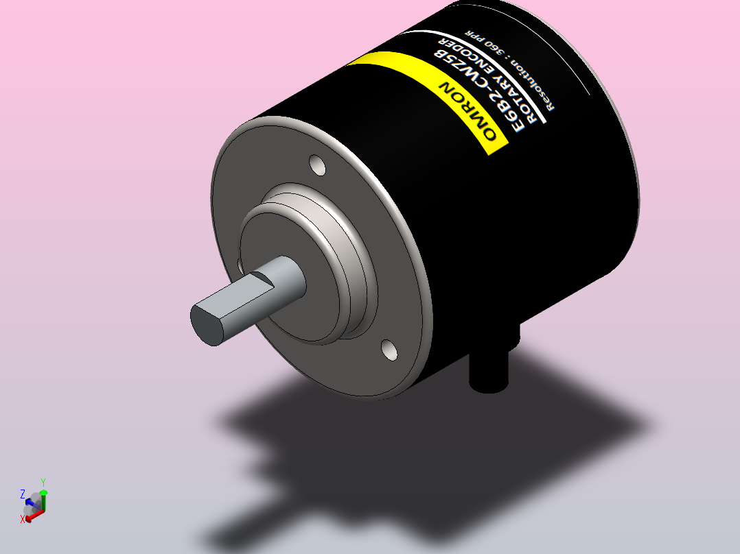 E6B2-CWZ5B旋转编码器-欧姆龙主视图