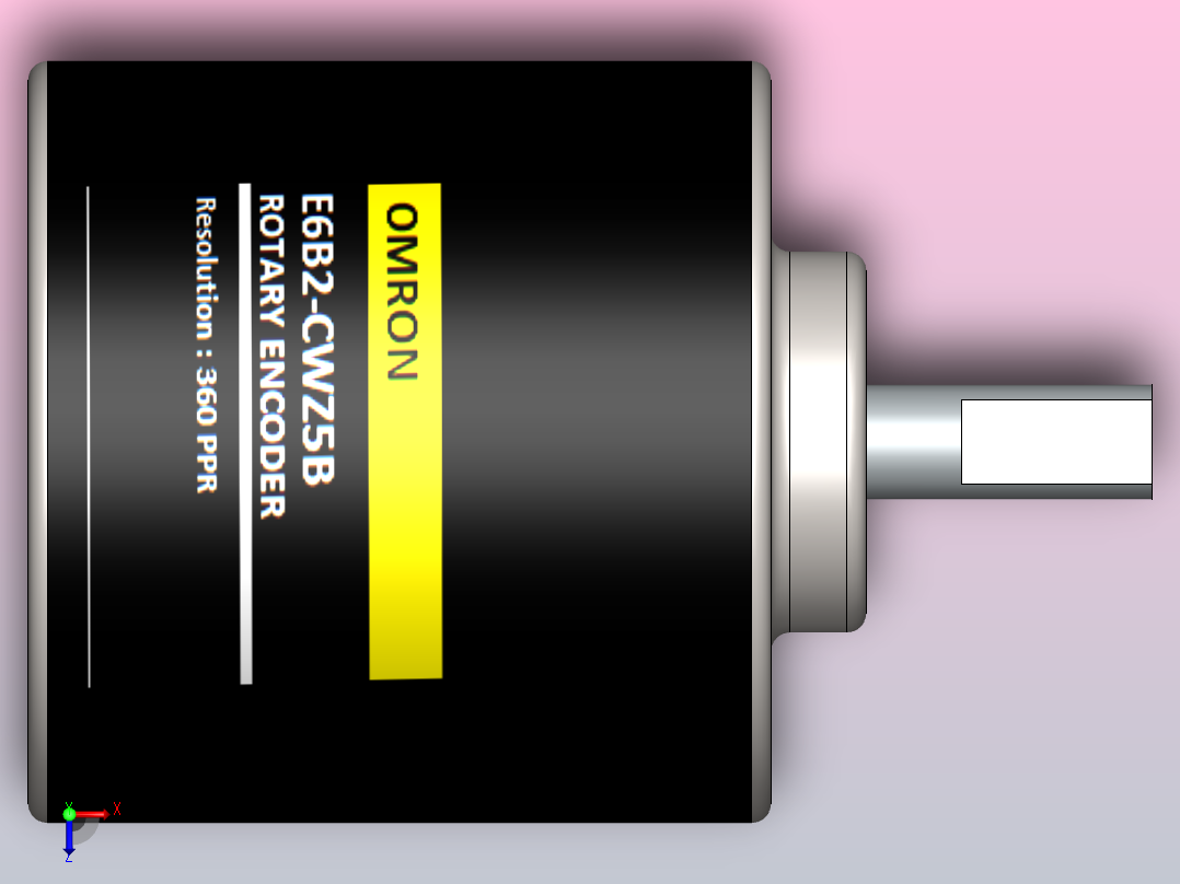 E6B2-CWZ5B旋转编码器-欧姆龙俯视图