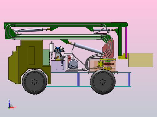 高空作业车结构及液压系统设计（SW+CAD+说明书）