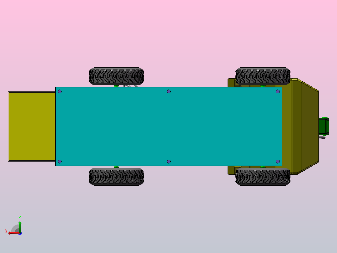 高空作业车结构及液压系统设计（SW+CAD+说明书）后视图