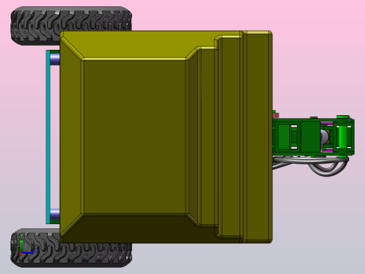 高空作业车结构及液压系统设计（SW+CAD+说明书）左视缩略图