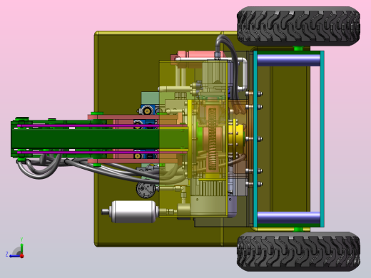 高空作业车结构及液压系统设计（SW+CAD+说明书）右视缩略图