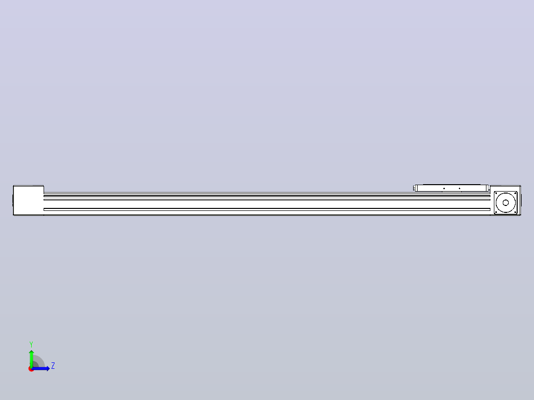 带式直线轴半闭式TPA-ONB-60-140-L950-DL-J60-N3左视图