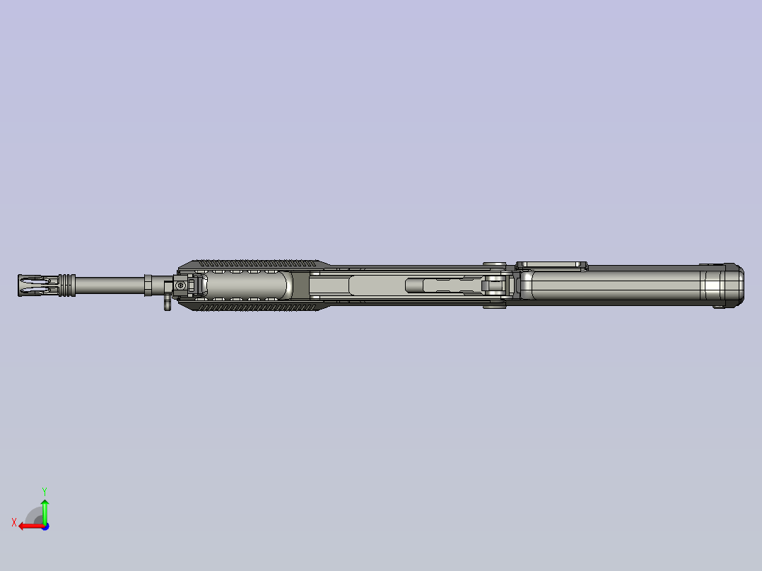 95-1抛壳模型后视图