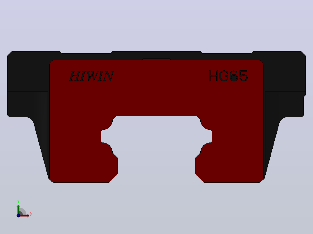 滑块HGW65CA（HIWIN）前视图