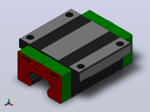 滑块HGW65CA（HIWIN）正等轴测缩略图