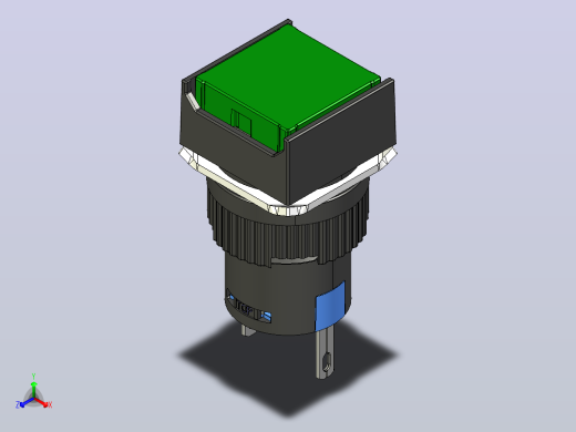 NP6-XD_□F按钮三维模型202202正等轴测缩略图