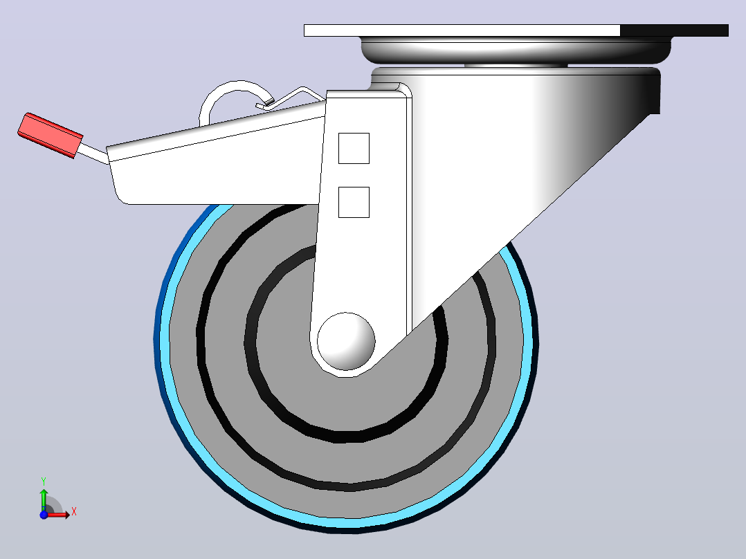 Wheel-5810665433DS-Swede-Wheel脚轮前视图