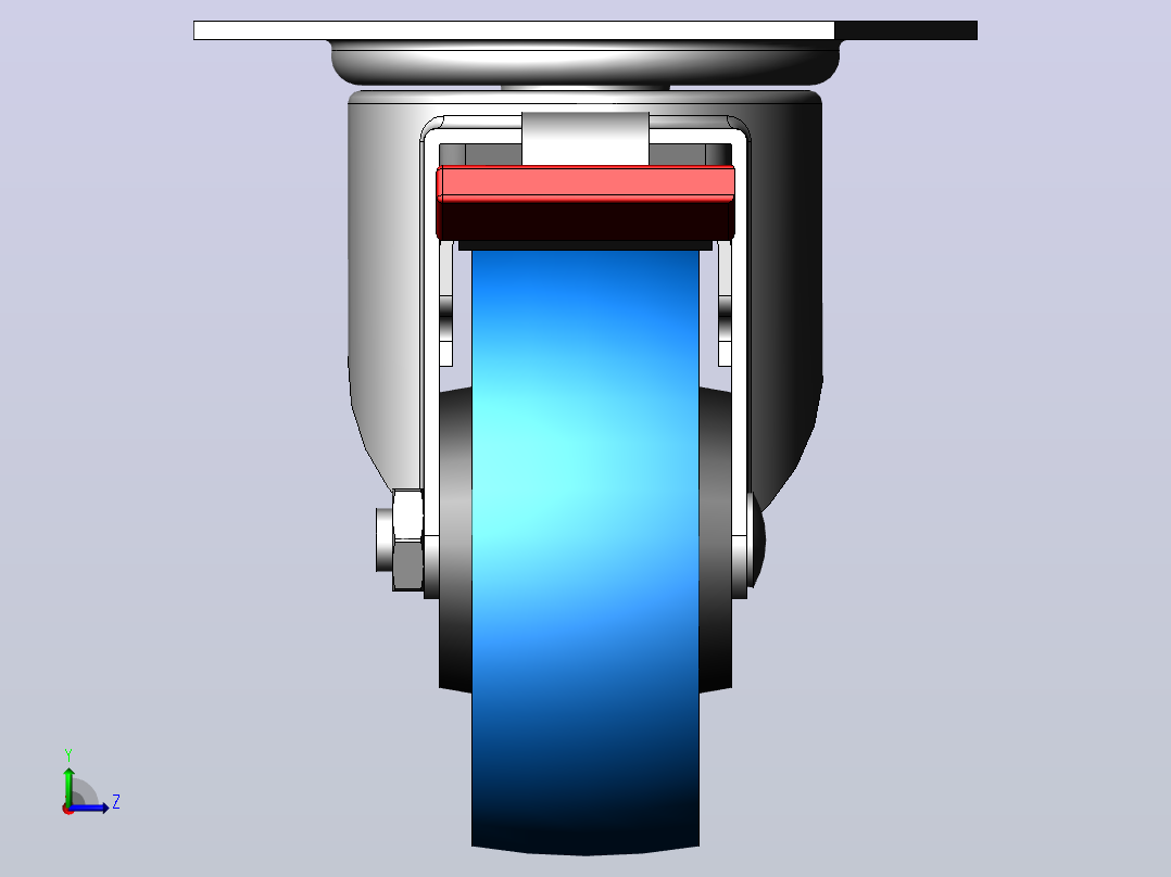 Wheel-5810665433DS-Swede-Wheel脚轮左视图