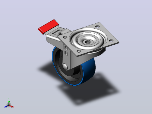 Wheel-5810665433DS-Swede-Wheel脚轮正等轴测缩略图