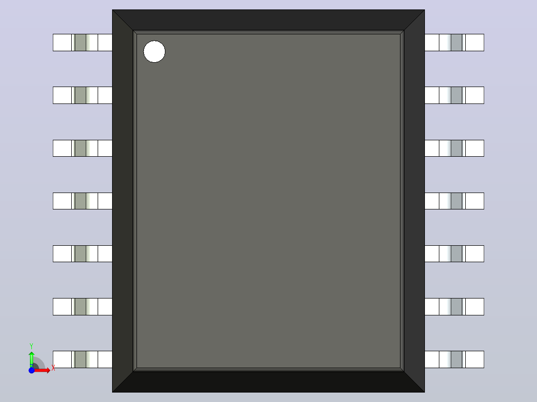 106x SOIC 封装（小外形集成电路）SOIC127P1030X500-14N前视图