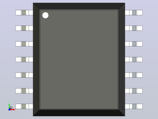 106x SOIC 封装（小外形集成电路）SOIC127P1030X500-14N前视缩略图