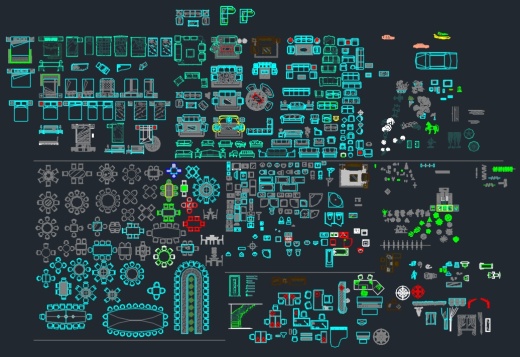 常用家具CAD图库缩略图