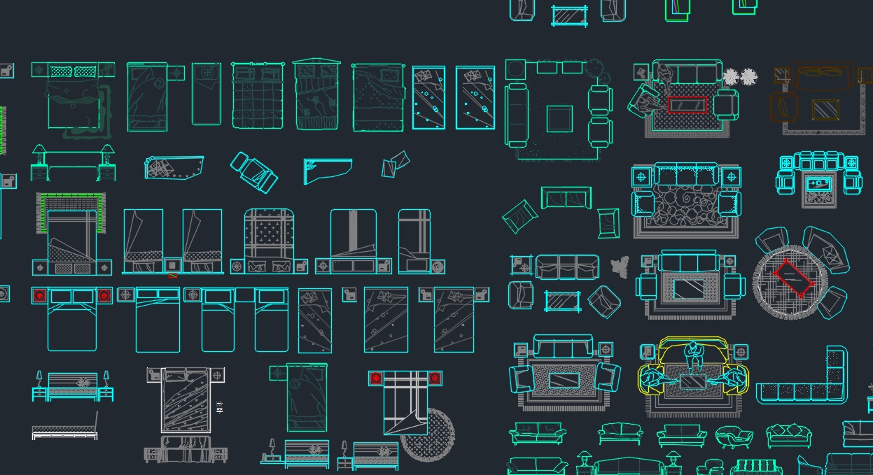 常用家具CAD图库