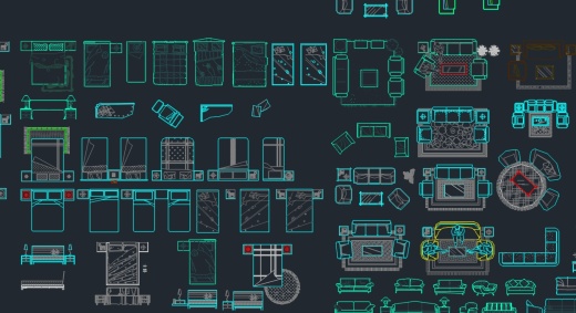 常用家具CAD图库缩略图
