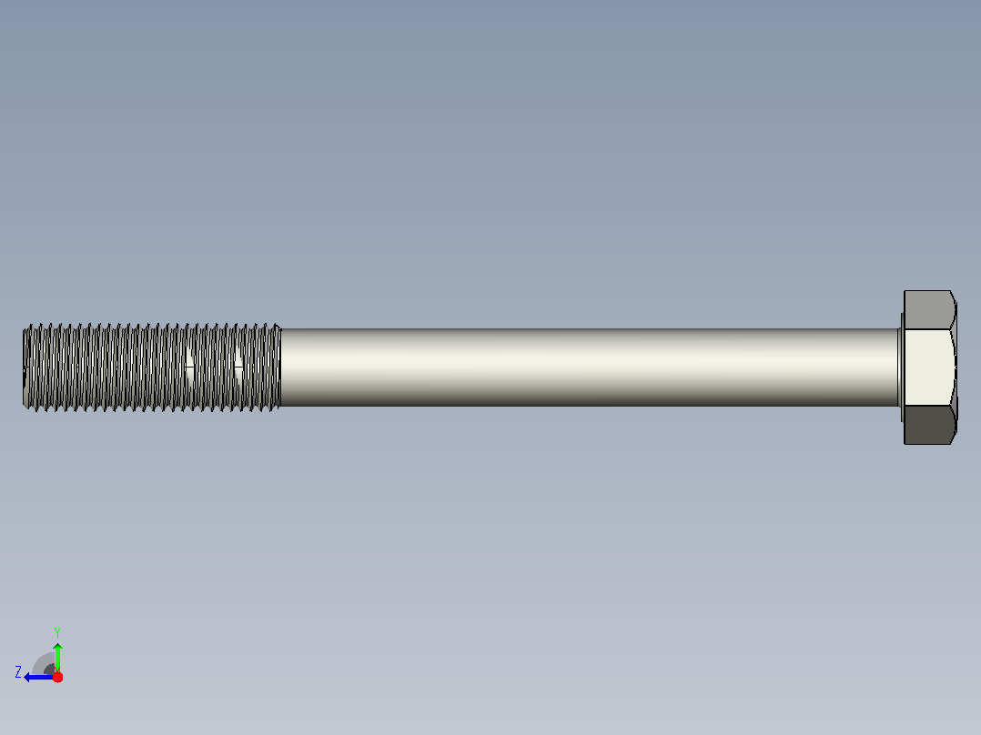 六角螺栓M27x3右视图