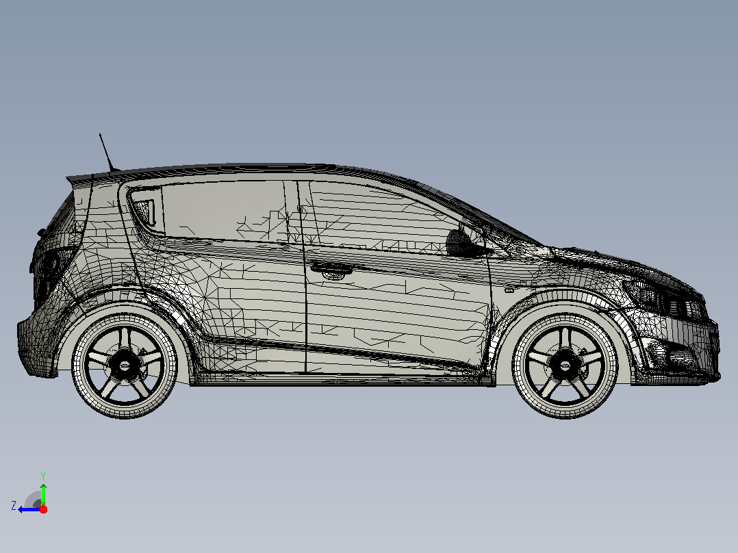 Chevrolet Aveo Sonic RS 右视图
