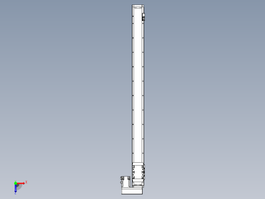 滚珠丝杠直线轴内置导轨TPA-GCR-80-1610C-L1050-MR-M40-N3俯视缩略图