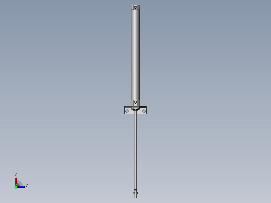 沟槽导轨卷帘门机构前视图