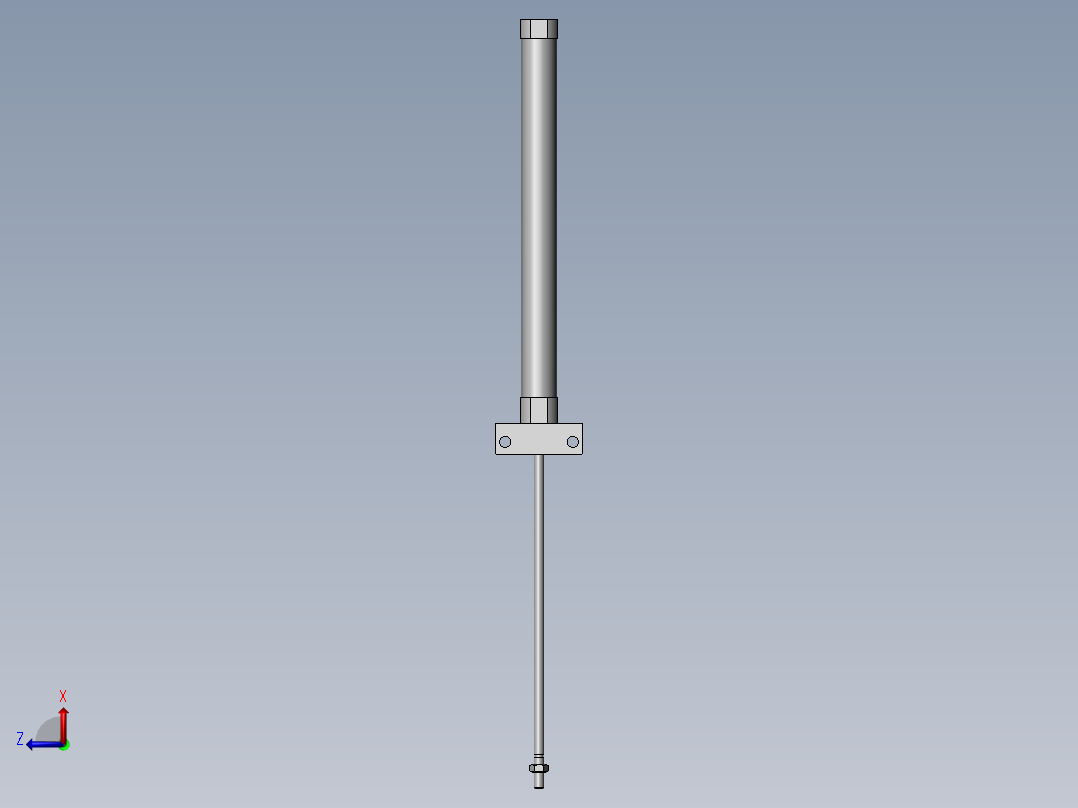沟槽导轨卷帘门机构后视图