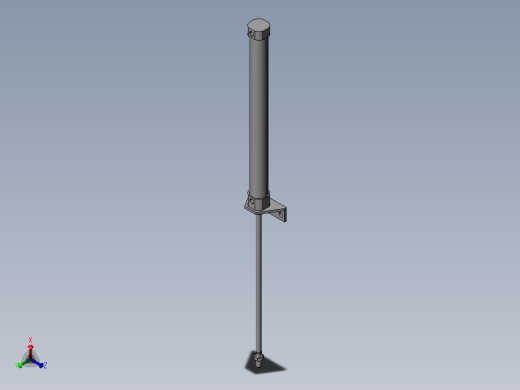 沟槽导轨卷帘门机构正等轴测缩略图