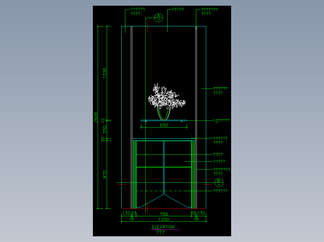 家装类CAD图块(四)-FH01031A