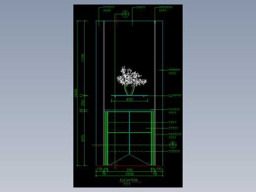 家装类CAD图块(四)-FH01031A