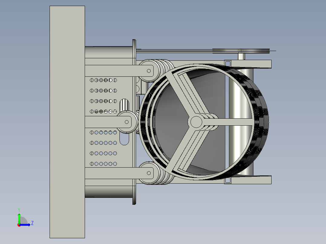 带式输送线分拣机3D数模图纸 STP格式左视图