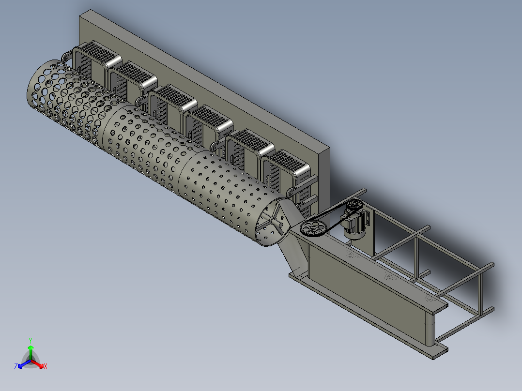 带式输送线分拣机3D数模图纸 STP格式正等轴测图