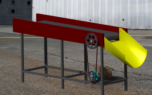 带式输送线分拣机3D数模图纸 STP格式缩略图