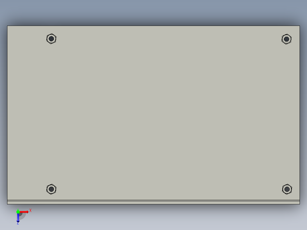 运动控制底板俯视图